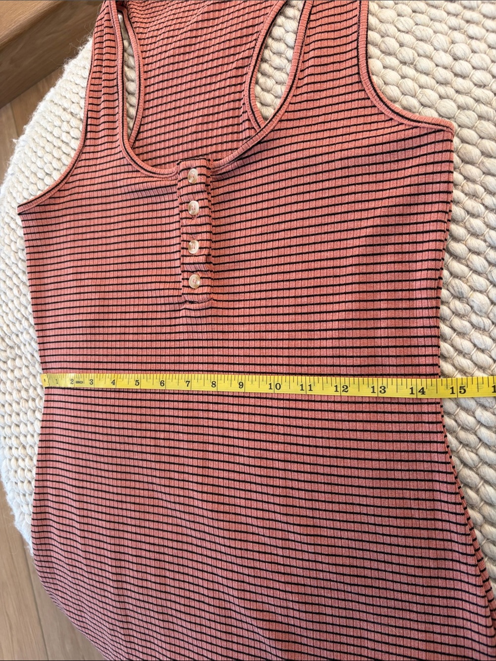 The Workshop Racerback Henley Midi Dress Size Large - Picture 8 of 13